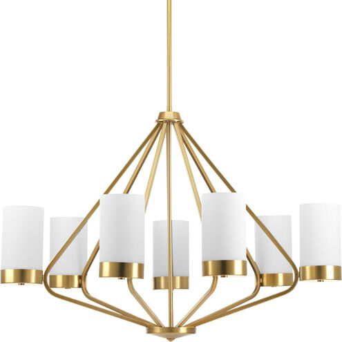Elevate 7 Light 32.63 inch Brushed Bronze Chandelier Ceiling Light, Design Series