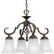 Melbourne 4 Light 20 inch Espresso Chandelier Ceiling Light