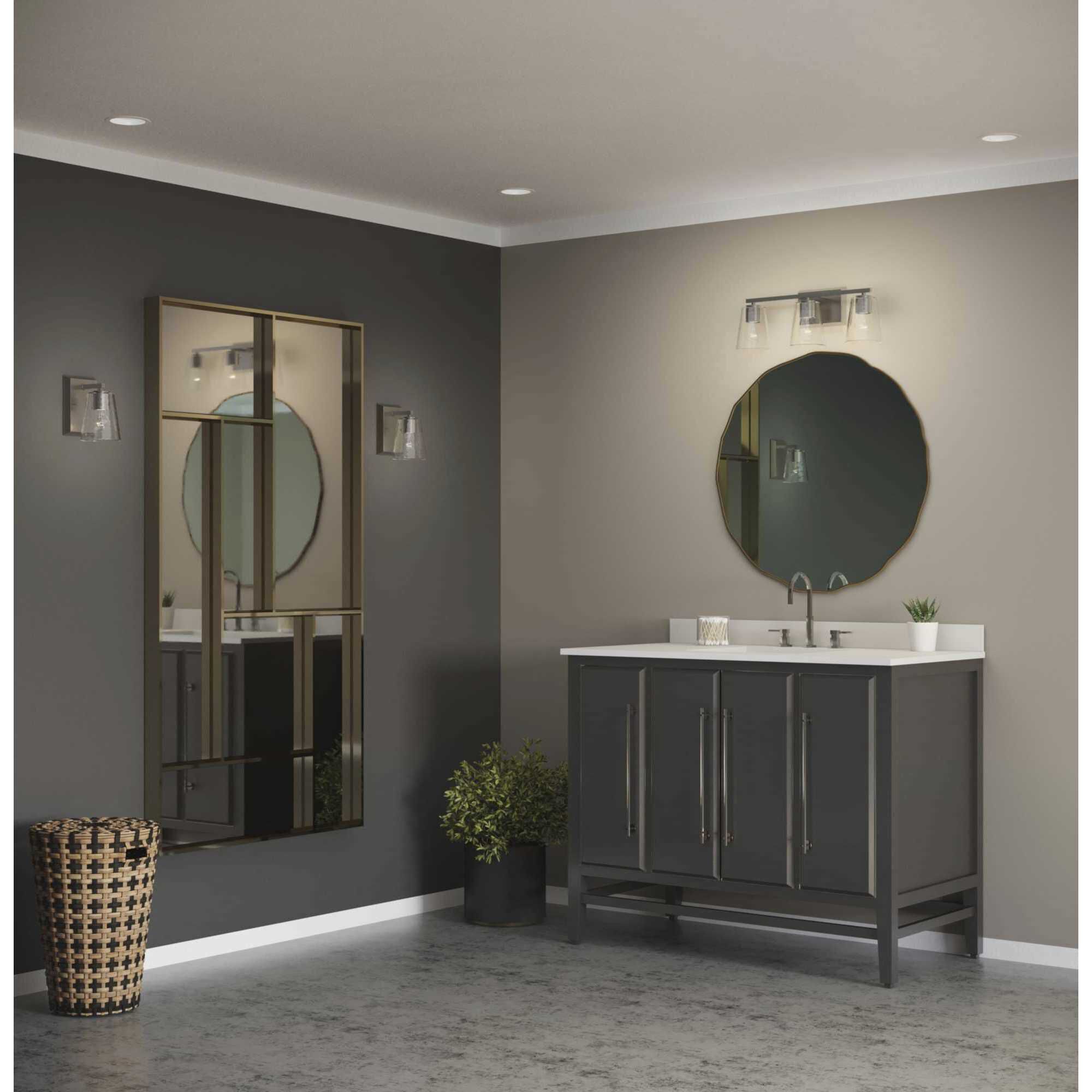 Vertex 1 Light 4.75 inch Brushed Nickel Bath Light Wall Light