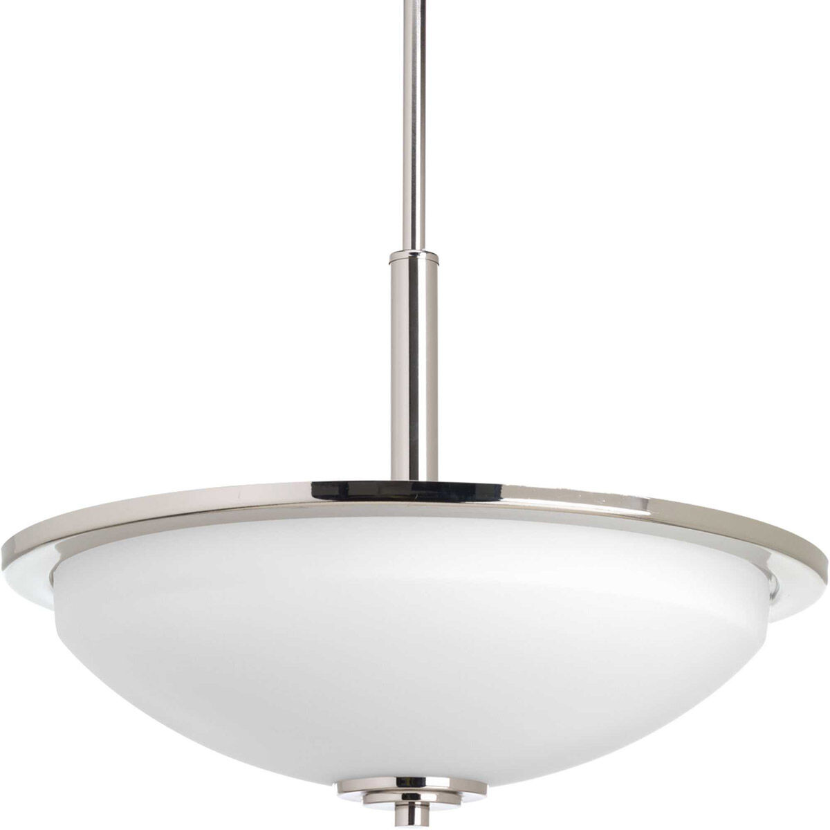 Replay 3 Light Polished Nickel Pendant Ceiling Light