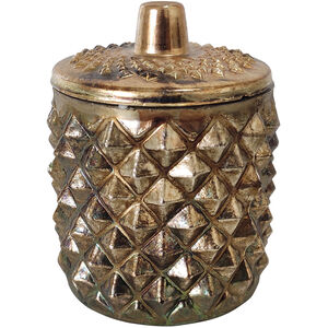Diamond Textured 4.3 X 3 inch Soy Wax Candle, With Lid