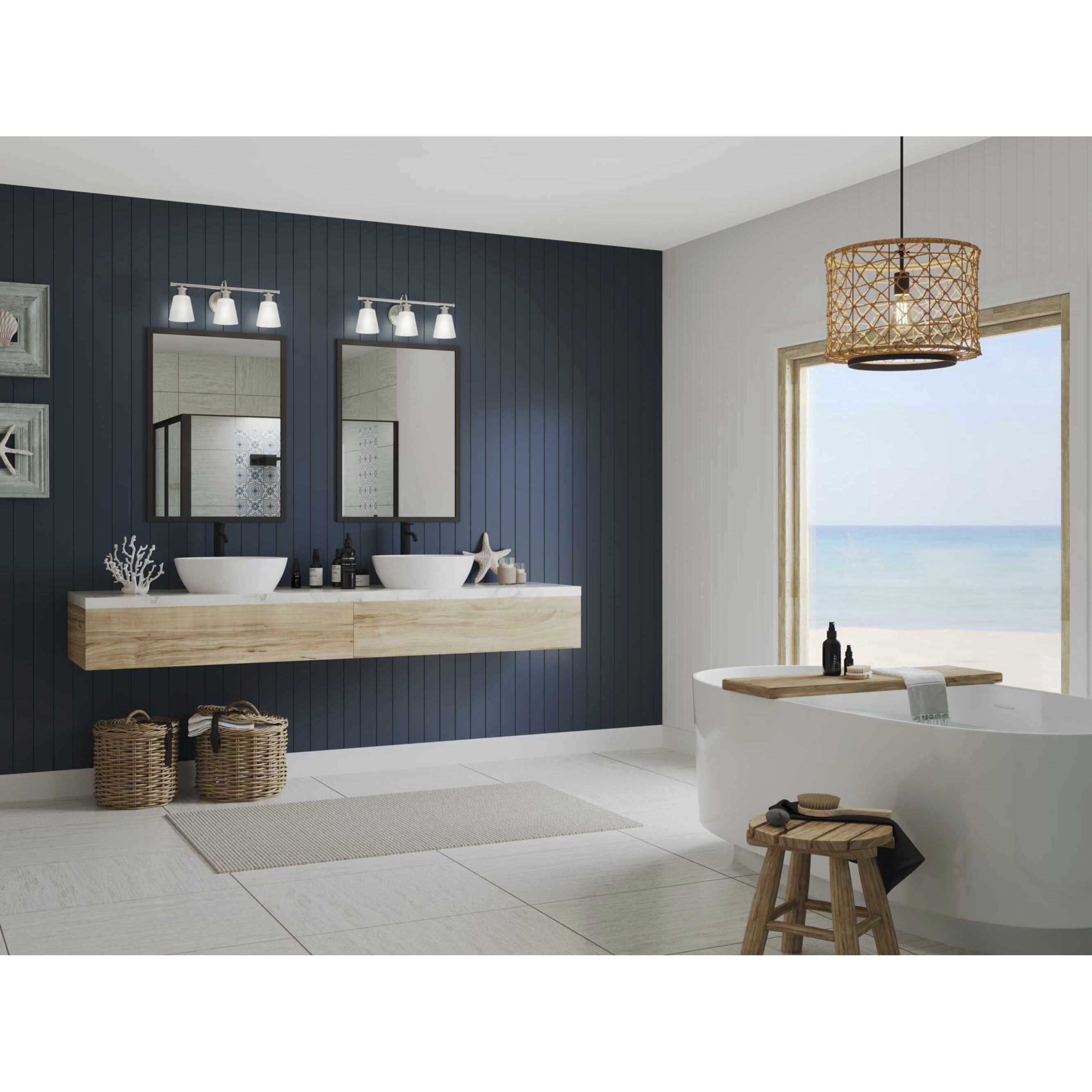 Ashford 3 Light 24 inch Polished Chrome Bath Vanity Wall Light