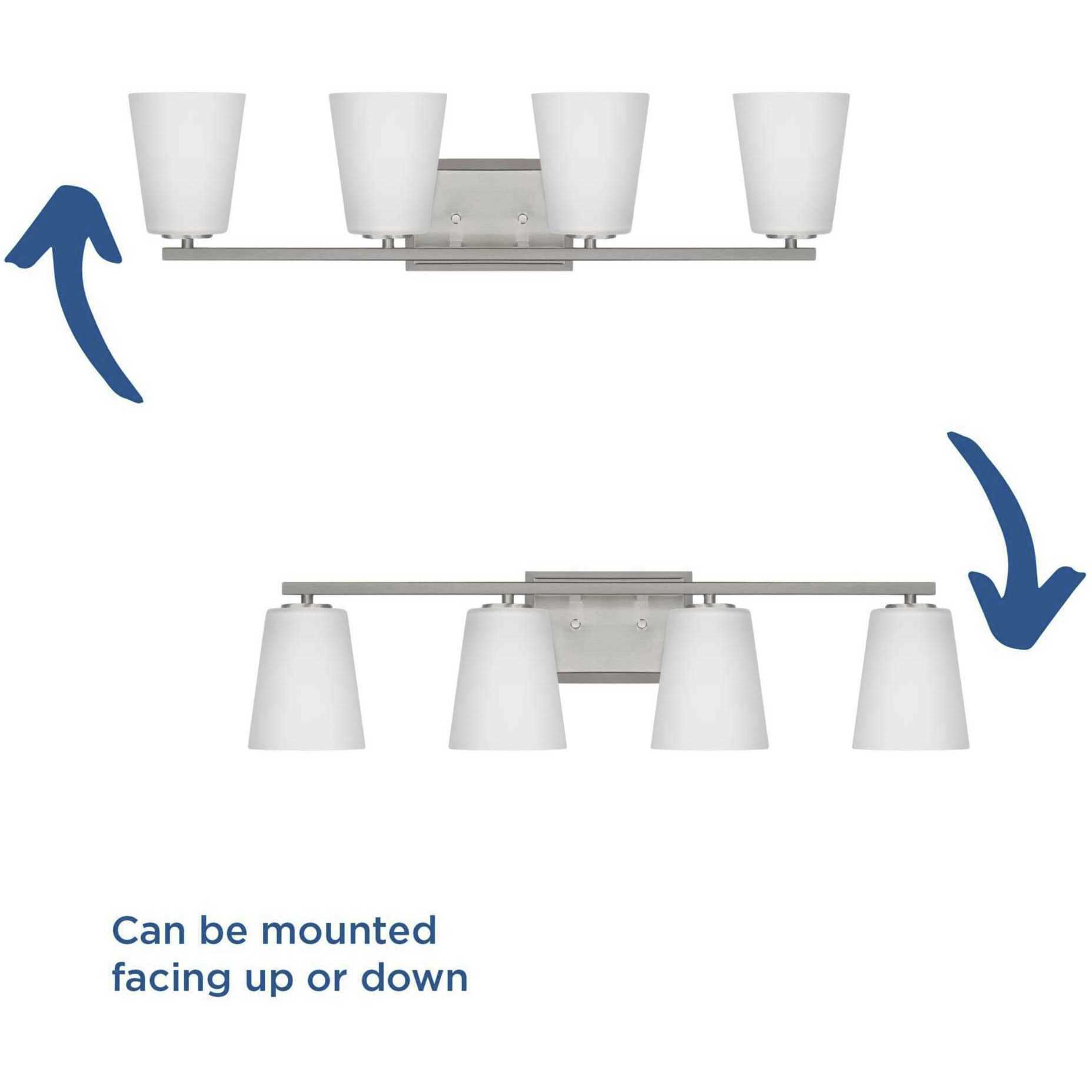 Vertex 4 Light 29 inch Brushed Nickel Bath Light Wall Light