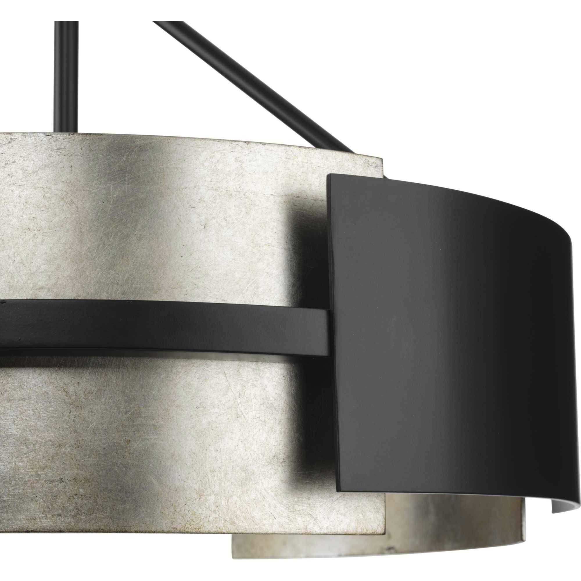 Lowery 3 Light 19 inch Matte Black Semi-Flush Mount Convertible Ceiling Light, Design Series