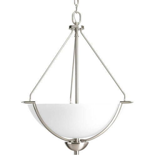 Bravo 3 Light 21 inch Brushed Nickel Pendant Ceiling Light