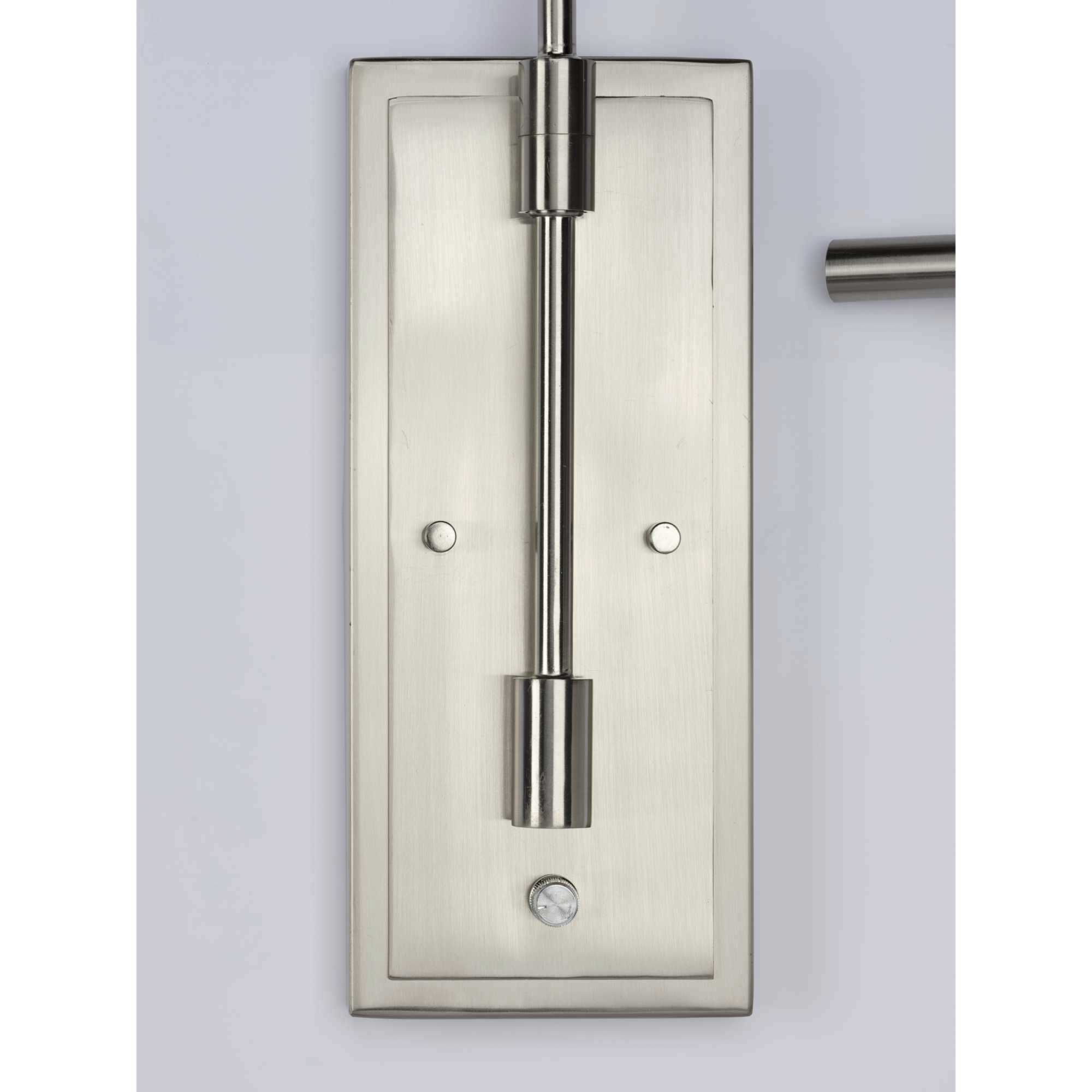 Kempsey 24 inch 75.00 watt Brushed Nickel Swing Arm Wall Bracket Wall Light