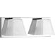 Streaming 2 Light 14 inch Polished Chrome Bath Vanity Wall Light