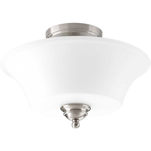Applause 2 Light 14 inch Brushed Nickel Flush Mount Ceiling Light