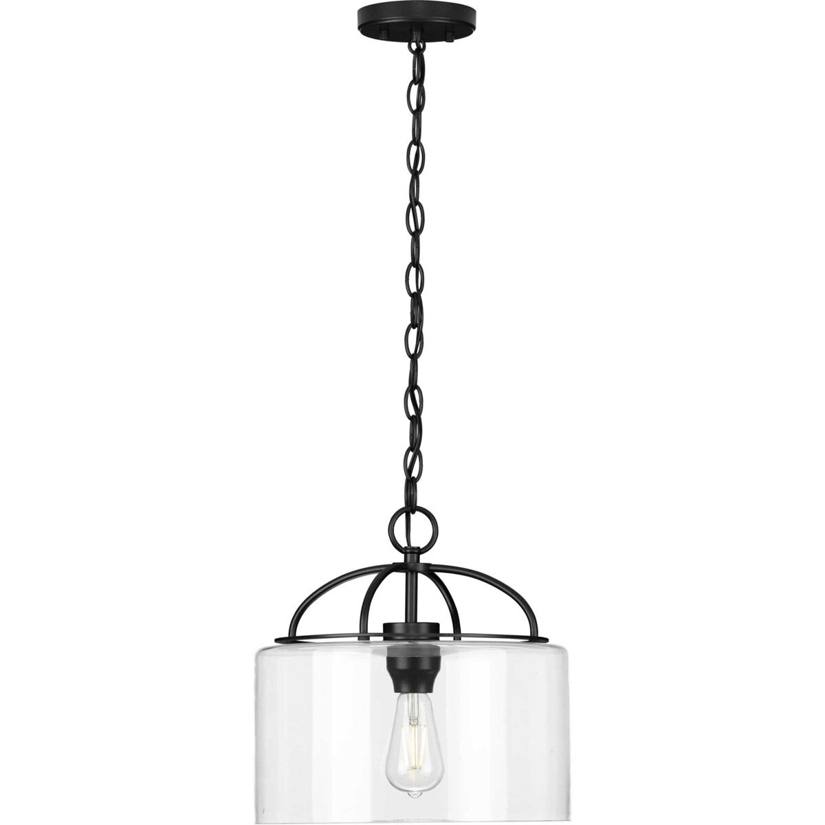 Leyden 1 Light 13 inch Matte Black Mini Pendant Ceiling Light