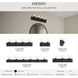 Merry 3 Light 24 inch Black Bath Vanity Wall Light