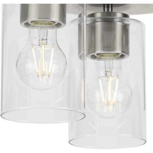 Cofield 3 Light 12 inch Brushed Nickel Flushmount Ceiling Light