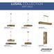 Lusail 8 Light 54 inch Soft Gold Linear Chandelier Ceiling Light, Design Series