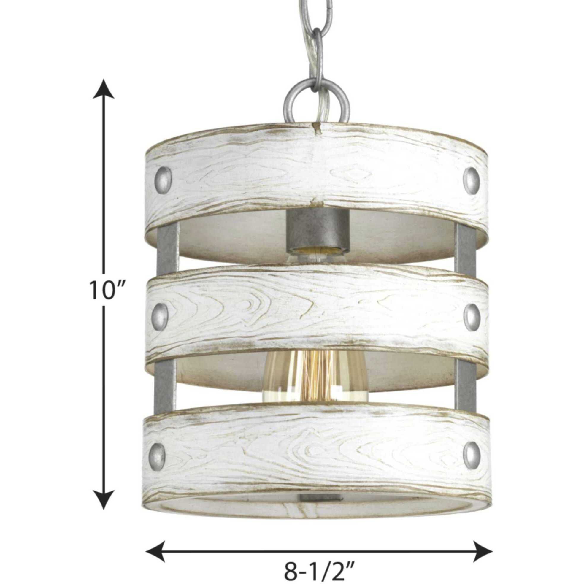 Gulliver 1 Light 9 inch Galvanized Mini-Pendant Ceiling Light