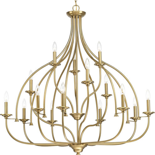 Tinsley 15 Light 42 inch Brushed Bronze Chandelier Ceiling Light
