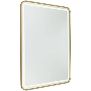 Reflections 31.5 X 23.6 inch Brushed Brass LED Mirror