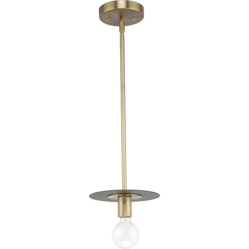 Trimble 1 Light 8 inch Brushed Bronze Mini Pendant Ceiling Light, Design Series