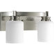 Orbitz 2 Light 13 inch Brushed Nickel Bath Vanity Wall Light