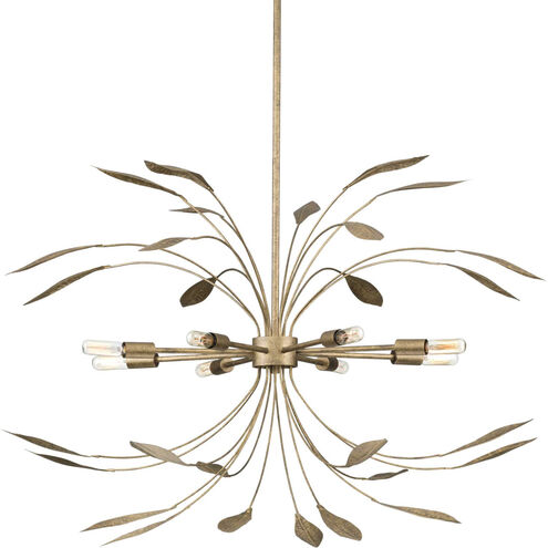 Mariposa 8 Light 36 inch Antique Gold Pendant Ceiling Light