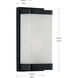 Linen Glass 1 Light 6 inch Matte Black Wall Sconce Wall Light