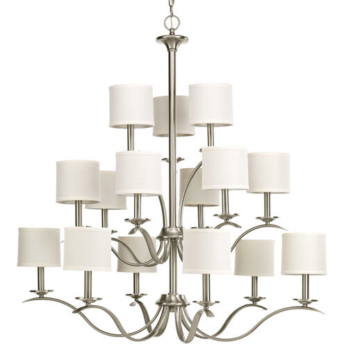 Inspire 15 Light 39.5 inch Brushed Nickel Chandelier Ceiling Light