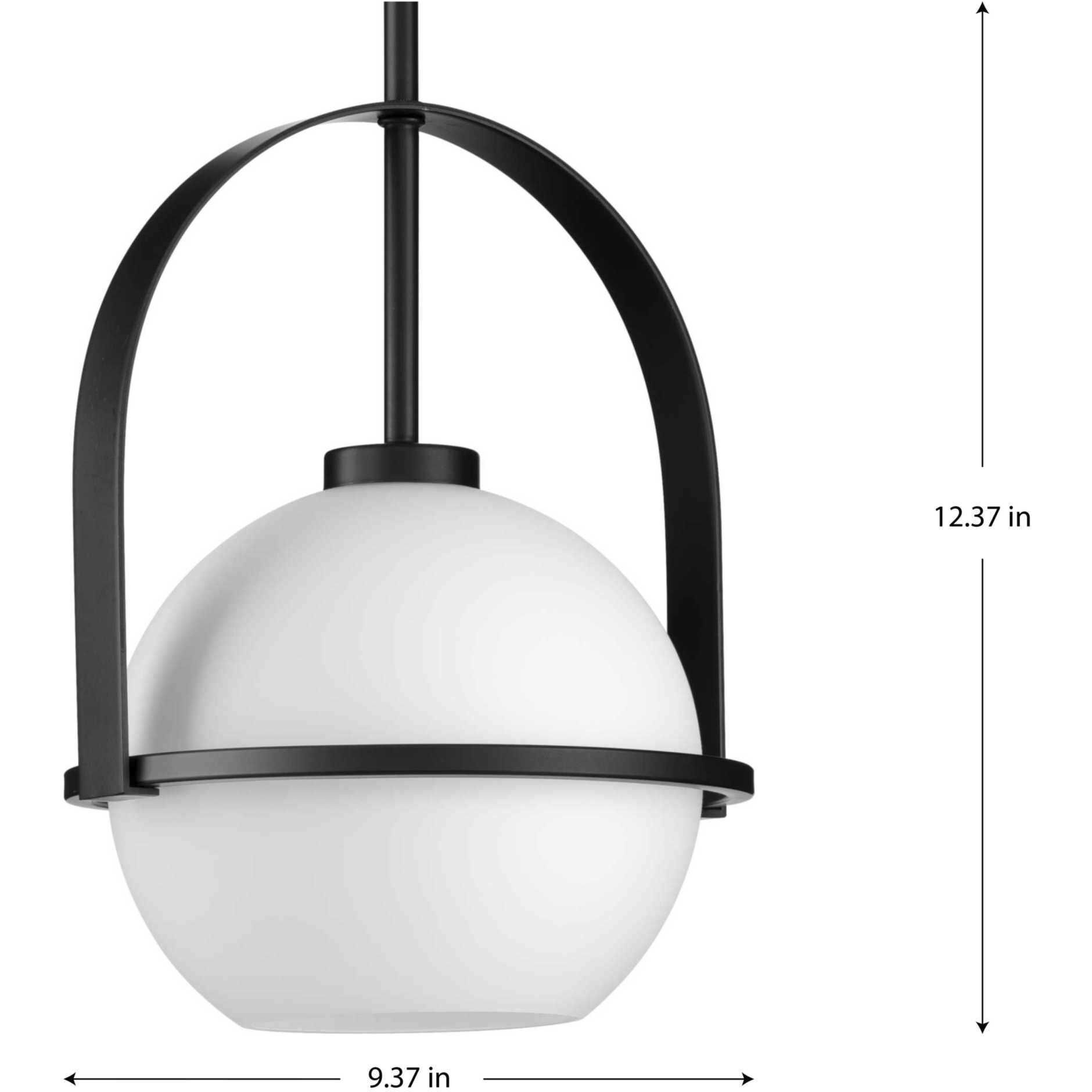 Delayne 1 Light 9 inch Matte Black Pendant Ceiling Light