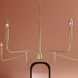 Pilar 6 Light 40 inch Brushed Gold Chandelier Ceiling Light