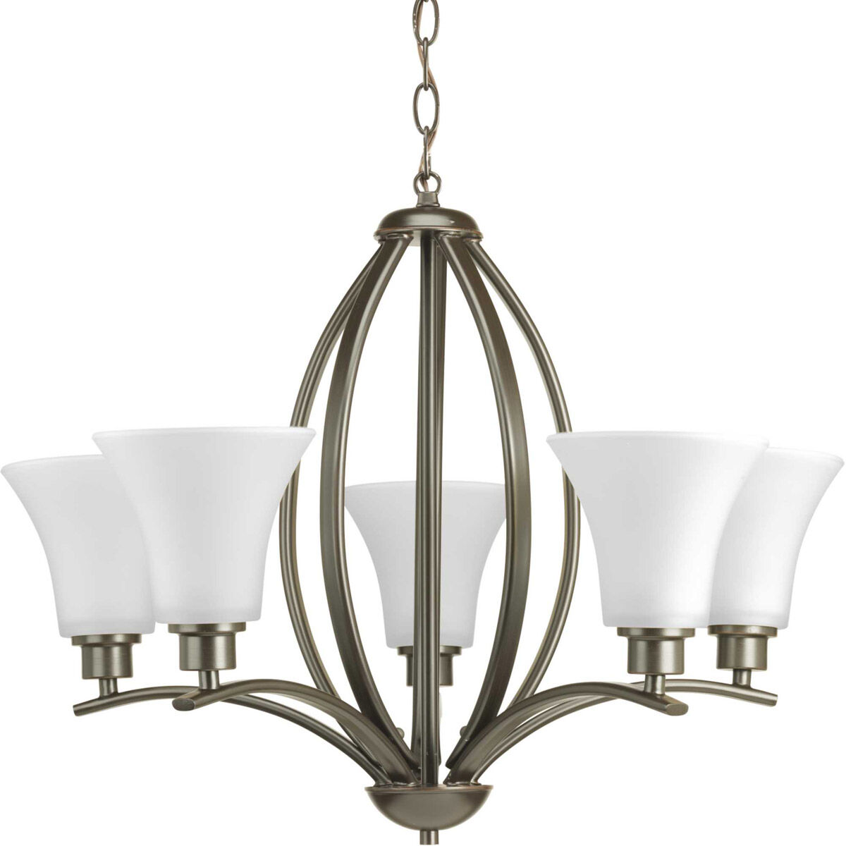 Joy 5 Light 24 inch Antique Bronze Chandelier Ceiling Light