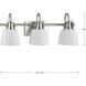 Preston 3 Light 22.12 inch Brushed Nickel Vanity Light Wall Light