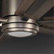 Glandon 60 inch Antique Nickel with Walnut/Driftwood Blades Ceiling Fan, Progress LED