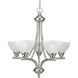 Glendale 5 Light 26 inch Brushed Nickel Chandelier Ceiling Light