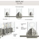 Replay 3 Light 22 inch Polished Nickel Bath & Vanity Light Wall Light