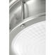 Fresnel Lens LED 12.75 inch Brushed Nickel Flush Mount Ceiling Light