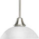Sentura 1 Light 10 inch Brushed Nickel Mini-Pendant Ceiling Light