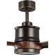 Farris 60 inch Oil Rubbed Bronze with Walnut Blades Ceiling Fan, Progress LED