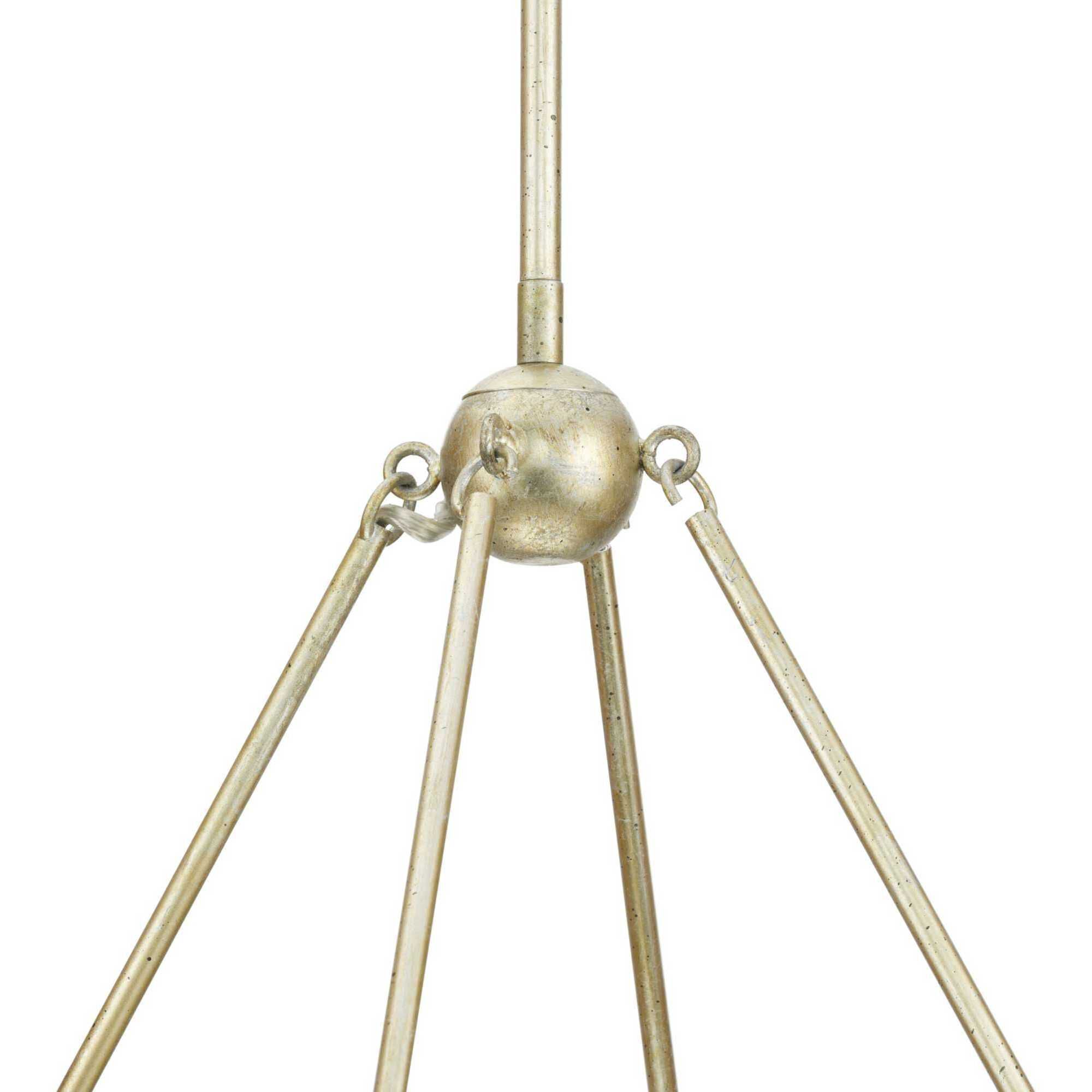 Laurel 8 Light 38 inch Gilded Silver Chandelier Ceiling Light, Design Series