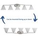 Bravo 5 Light 46.25 inch Brushed Nickel Bath Vanity Wall Light