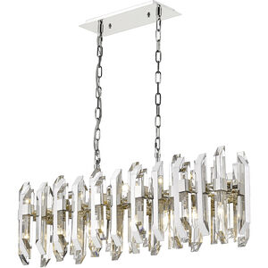 Bova 11 Light 42.5 inch Polished Nickel Linear Chandelier Ceiling Light