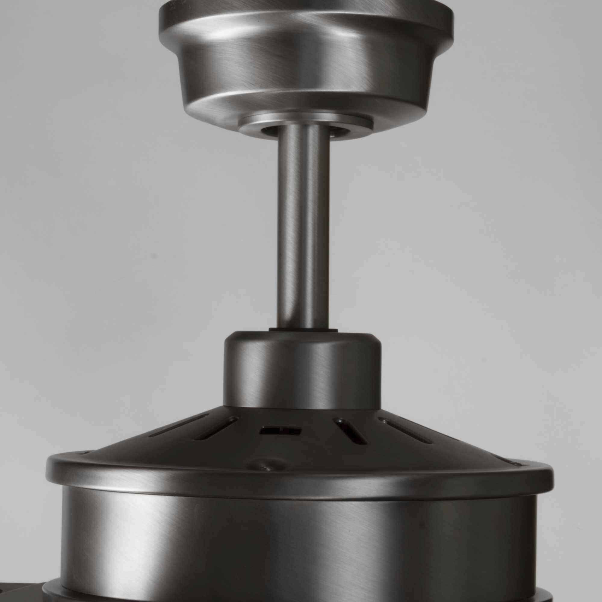 Whirl 60 inch Antique Nickel with Driftwood Blades Ceiling Fan, Progress LED