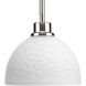 Legend 1 Light 7 inch Brushed Nickel Mini-Pendant Ceiling Light