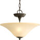 Cantata 2 Light 15.75 inch Forged Bronze Semi-Flush Mount Ceiling Light