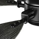 Rudder 56 inch Black with Distressed Ebony Blades Ceiling Fan, Progress LED
