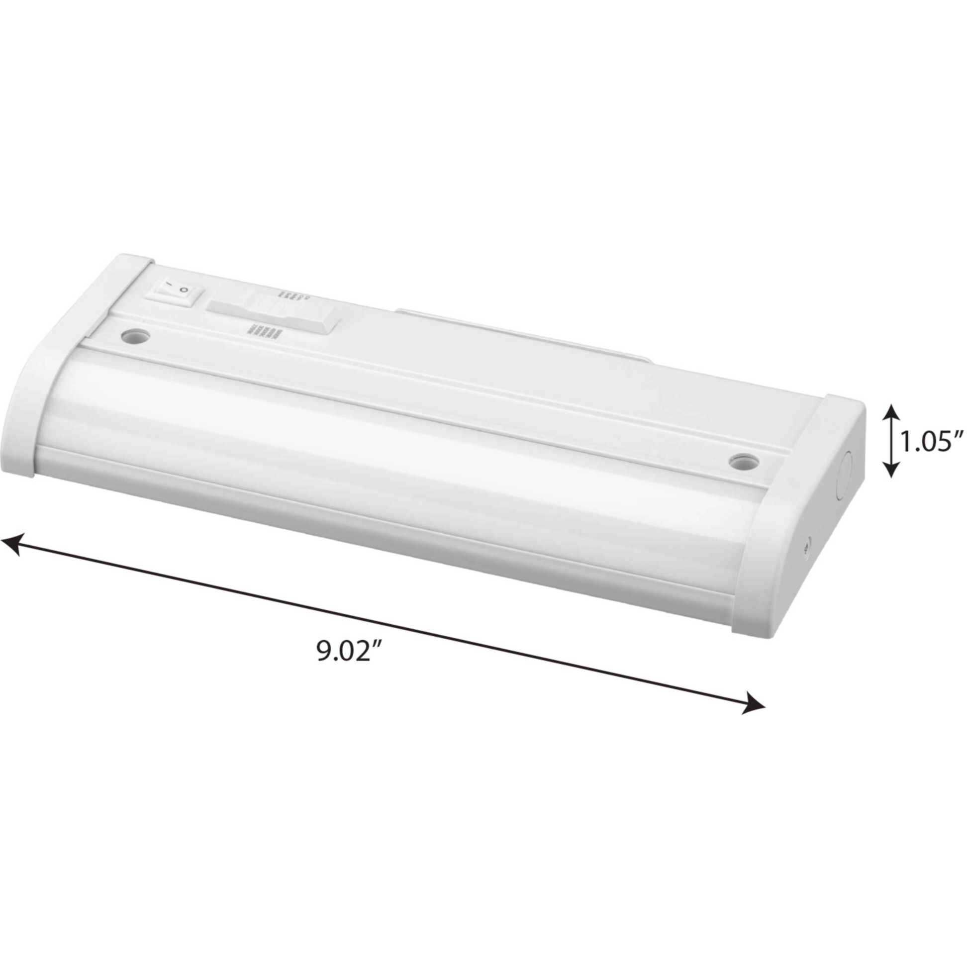 Hide-A-Lite 120 LED 9.02 inch Satin White Undercabinet Light, Progress LED