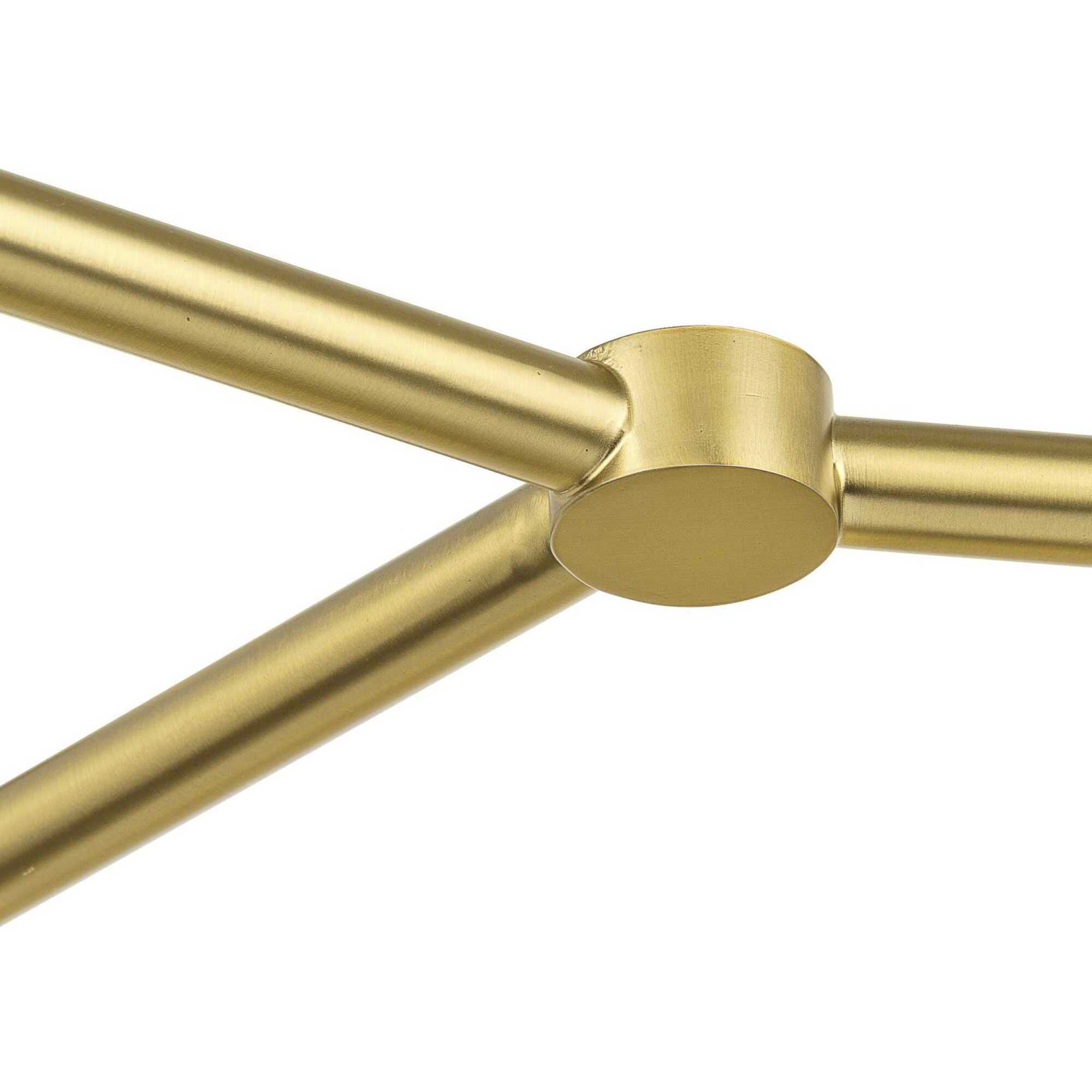 Arya 8 Light 40 inch Brushed Gold Linear Chandelier Ceiling Light, Design Series