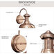 Brookside 1 Light 10 inch Cognac Outdoor Wall Lantern in Copper, Small