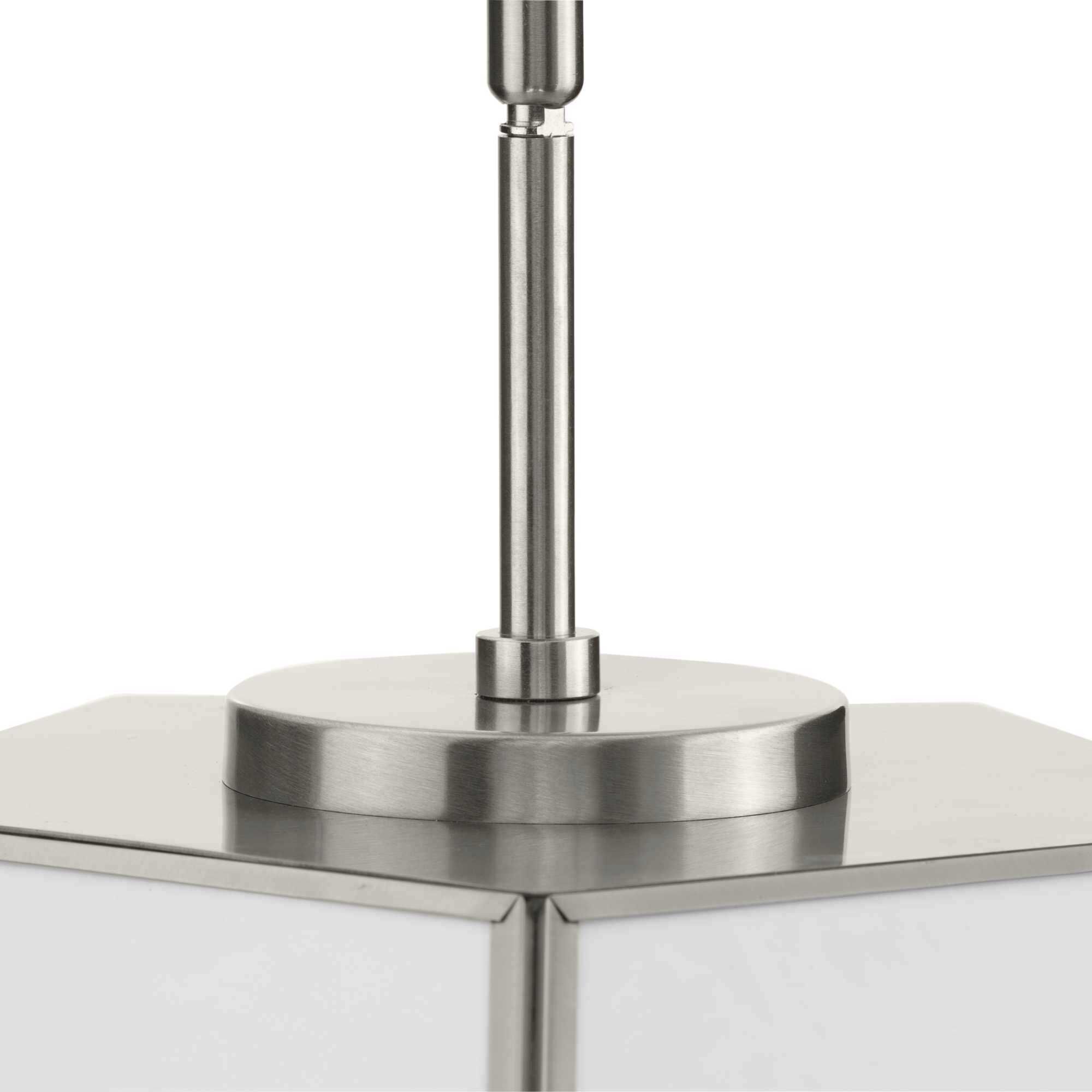 Latham 3 Light 18 inch Brushed Nickel Semi-Flush Mount Ceiling Light