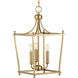 Parkhurst 3 Light 11 inch Brushed Bronze Foyer Pendant Ceiling Light