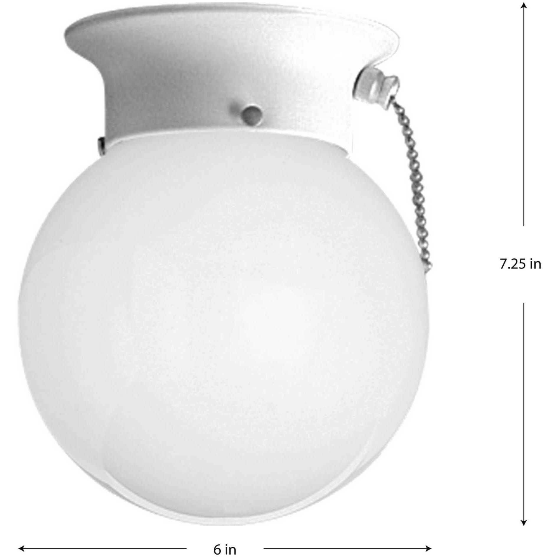 Progress Lighting P3605 30SW Glass Globes White Ceiling Light