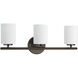 Replay 3 Light 22 inch Antique Bronze Bath Vanity Wall Light