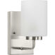 Merry 1 Light 4 inch Brushed Nickel Bath Vanity Wall Light