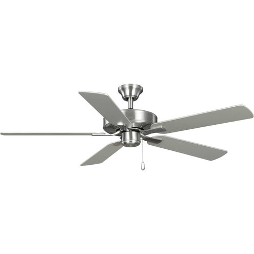 AirPro E-Star 52 inch Brushed Nickel with Silver/Grey Weathered Wood Blades Ceiling Fan